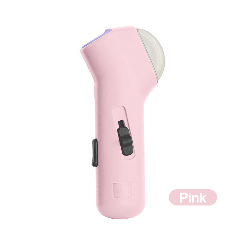 Eco-Friendly Plastic Freeze-Dried Pellet Launcher Feeder Training Cat Dog Snack Toy Pet Toy - Pink